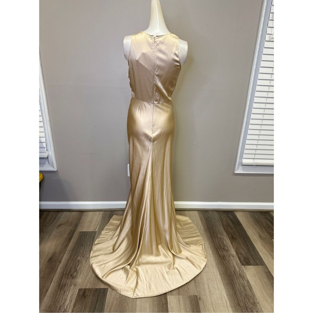 NWT Alejandra Alonso Rojas Ruched Tank Gown Size 4 $2795 - Picture 7 of 12